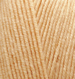 Пряжа для вязания Ализе LanaGold Fine (49% шерсть, 51% акрил) 5х100г/390м цв.680 медовый