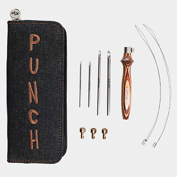 21002 KnitPro Набор инструментов для ковровой техники Punch Earthy