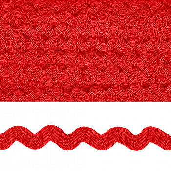 Тесьма декоративная Вьюнчик TBY арт.64312 шир.5мм цв.F162 красный уп.32,92м