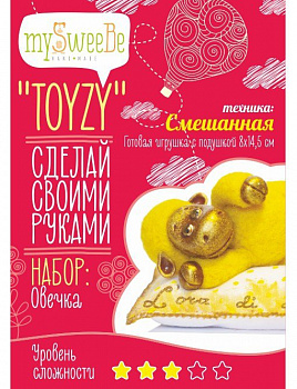 Набор для изготовления текстильной игрушки Toyzy арт.TZ-M002 Овечка Смешанный