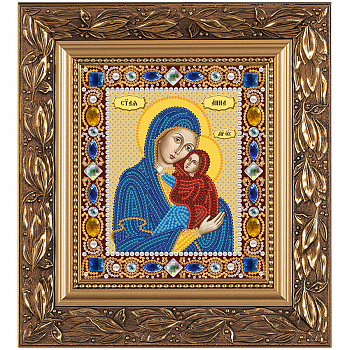Набор для вышивания бисером НОВА СЛОБОДА арт.Д6143 Св.Анна с Младенцем Марией 13х15 см