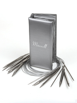 Набор круговых спиц для вязания Maxwell Platinum 120 см