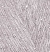 Пряжа для вязания Ализе Angora Gold Simli (5% металлик, 20% шерсть, 75% акрил) 5х100г/500м цв.163 серая роза