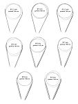 Набор круговых спиц для вязания Maxwell Platinum 100 см