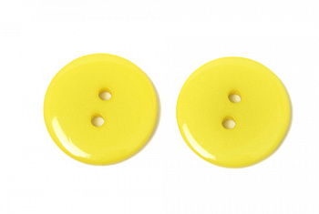 Пуговицы пластик TBY BT цв.110 желтый 28L-18мм, 2 прокола, 150 шт