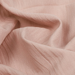 Ткань Хлопок крэш 90 г/м² 100% хлопок шир.150 см арт.TBY.Caw.35 цв.пудро-розовый рул.25м