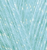Пряжа для вязания Ализе Angora Gold Simli (5% металлик, 20% шерсть, 75% акрил) 5х100г/500м цв.114 мята