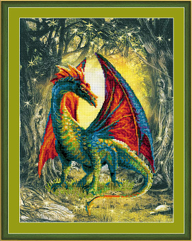 Набор для вышивания РИОЛИС арт.0057 РТ Лесной дракон 30х40 см