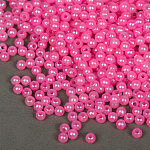Бусины MAGIC 4 HOBBY круглые перламутр 4мм цв.096 яр.розовый уп.500г (15000шт)