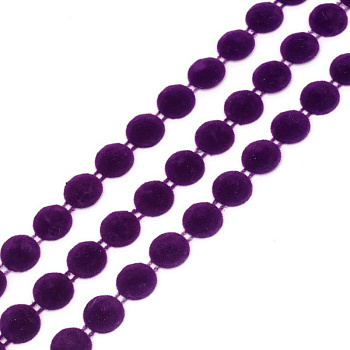 Тесьма пластиковая TBY арт.A05 цв.02 фиолетовый Ø12мм уп.9.14м