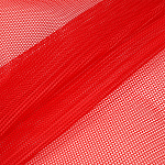 Сетка для пошива бейсболок жесткая арт.TBY-102-3 70г/м² (105г/пог.м) ш.150см цв.красный рул.100м