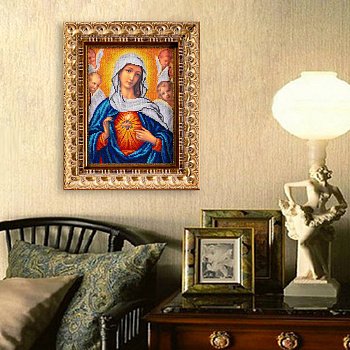 Набор для вышивания бисером КРОШЕ арт. В-192 Дева Мария 19х27 см