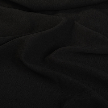 Ткань Креп, арт.5143-10, плот.300г/м,90% ПЭ 10% эластан, шир.150см, цв.10 черный уп.3м
