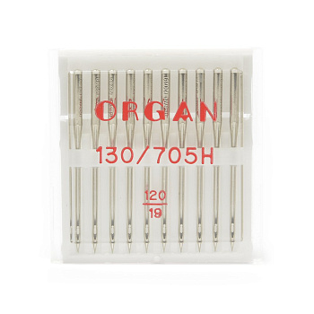 Иглы для бытовых швейных машин ORGAN универсальные №120, уп.10 игл