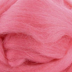 Шерсть для валяния ПЕХОРКА тонкая шерсть (100%меринос.шерсть) 50г цв.011 ярк.розовый