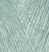 Пряжа для вязания Ализе Angora Gold Simli (5% металлик, 20% шерсть, 75% акрил) 5х100г/500м цв.515 миндаль