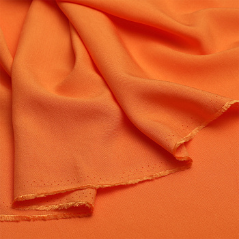 Ткань Штапель  TBY Vi-30-03 плот 110г/м2 100% вискоза шир. 145 см цв.03 оранжевый уп.2м