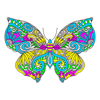 Набор для вышивания МАТРЕНИН ПОСАД арт.41х41 - 1863 Узор бабочки