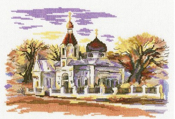Набор для вышивания РТО арт.M366 Церковь Св.Марии Магдалины 24х17 см
