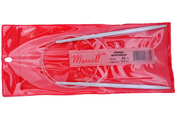 Спицы для вязания круговые Maxwell Red (Тефлон) арт.ТВ 5,5 мм /80 см