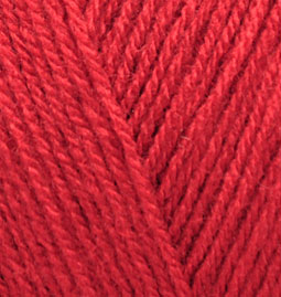 Пряжа для вязания Ализе Superlana TIG (25% шерсть, 75% акрил) 5х100г/570 м цв.056 красный