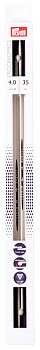 190354 PRYM Спицы прямые для вязания Prym ergonomics 35см 4мм high-tech полимер уп.2шт