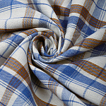 Ткань рубашечная фланель 150 г/м² 80% полиэстер, 20% хлопок шир.150 см арт.TBY.Fl.T419 цв.419 голубой уп.2м
