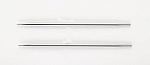 10427 Knit Pro Спицы съемные для вязания Nova Metal 5,5мм для длины тросика 20см, никелированная латунь, серебристый, 2шт