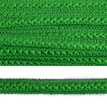 Тесьма TBY декоративная Самоса арт.V02 шир.18мм цв.зеленый F243 уп.18,28м