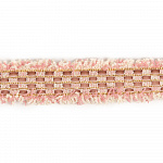 Тесьма Шанель арт.TBY SH62 шир.25мм цв.розовый уп.13,71м
