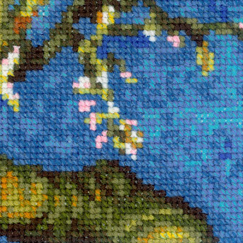 Набор для вышивания РИОЛИС арт.1698 Цветущий миндаль по мотивам картины В. Ван Гога 40х30 см