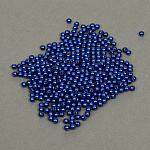 Бусины MAGIC 4 HOBBY круглые перламутр 4мм цв.A33 синий уп.500г (15000шт)