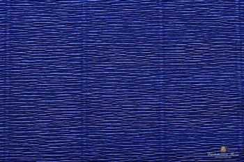Бумага гофрированная Италия 50см х 2,5м 140г/м² цв.955 т.синяя