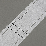 Лента Idealtex корсажная клеевая 60мм в инд.упаковке 10-40-10 белый 40гр 6760W уп.5м (±0,5м)