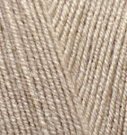 Пряжа для вязания Ализе LanaGold Fine (49% шерсть, 51% акрил) 5х100г/390м цв.005 беж