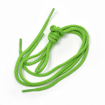 Шнурки круглые 3,5 мм 1с35 длина 60 см, компл.2шт, цв.яблочно-зеленый