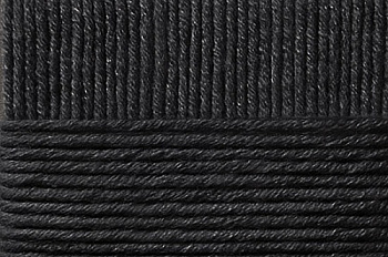 Пряжа для вязания ПЕХ Осенняя (25% шерсть, 75% ПАН) 5х200г/150м цв.002 черный