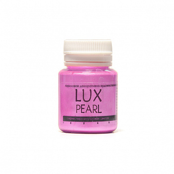 Акриловая краска LUXART Pearl арт.LX.R6V20 Розовый перламутровый 20мл