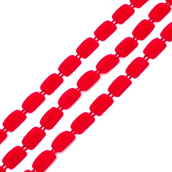 Тесьма пластиковая TBY арт.A2014-02 цв.4 красный разм.8х13мм уп.9.14м