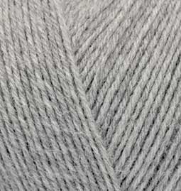 Пряжа для вязания Ализе Superwash 100 (75% шерсть, 25% полиамид) 5х100г/420м цв.0021 серый меланж