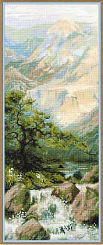 Набор для вышивания РИОЛИС арт.1543 Горная река 20х50 см