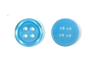 Пуговицы пластик CX K-66 цв.013 голубой 16L-10мм, 4 прокола, 72 шт