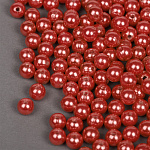 Бусины MAGIC 4 HOBBY круглые перламутр 8мм цв.058 красный уп.500г (2130шт)