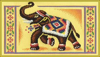 Набор для вышивания PANNA арт. J-0915 Индийский слон 34х21 см