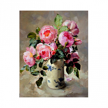 Картины по номерам Molly арт.KH0233 Розовый букет (26 цветов) 40х50 см