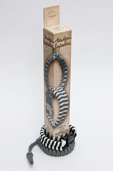 Набор для творчества Вяжи веревки арт.607 Змейка черно-белая