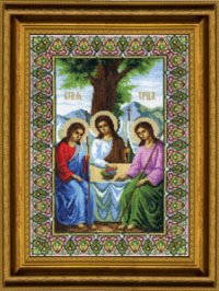 Набор для вышивания ЧАРИВНА МИТЬ арт.344 Икона святая троица 27х38,5 см