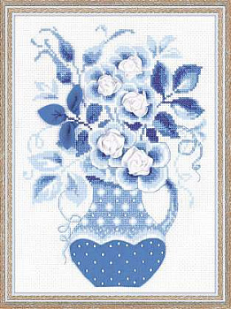 Набор для вышивания РИОЛИС арт.1365 Зимние розы 18х24 см
