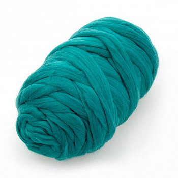 Пряжа для вязания ТРО Зефир (100% мериносовая шерсть) 500г/50м цв.2286 зеленый изумруд