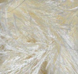 Пряжа для вязания Ализе Decofur Травка (100% полиэстер) 5х100г/110м цв.0001 кремовый